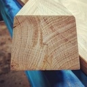 Table Bar style indus en Chêne et Noyer