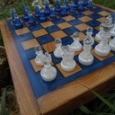 J'eu d'echecs en chene et epoxy