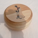 Petit coffret tourné et marqueté