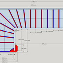Plan d étude pratique d escalier une volée à quartier tournant à droite au depart
