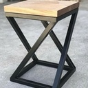 Tabouret Bois - Métal
