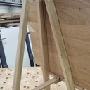 Panneau de bienvenue et son chevalet.