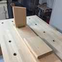 Banc de meditation simple en Hêtre et inclinable.