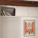 Placar en mélaminé et chêne.