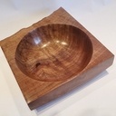 Vide-poches en noyer