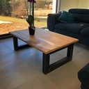 Table basse dans un style insdustriel