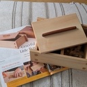Boite pour pièces d'échec en frêne