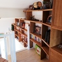 Bibliothèque latté chêne