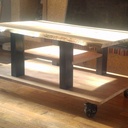 Table basse en chêne by Tito. M