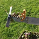 Whirligig - Moulin à vent fendeur de bûches - chutes et récup'