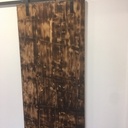 Porte 3 plis brulée