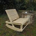 Fauteuil à bascule d'extérieur