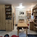 Cuisine en trois plis épicéa