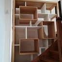 Restauration escalier + bibliothèque