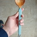 Cuillères à salade en cerisier