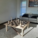 Échiquier table basse