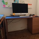 Bureaux partagés en mdf et linoléum