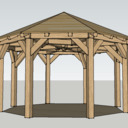 Kiosque octogonal