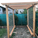 Pergola de potager