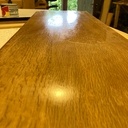 dessus d'étagère : Cire + ponce + huile de coude :))))