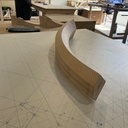 Console en arêtier cintrée