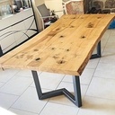 Table à manger en chataignier