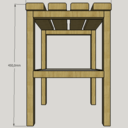 Petit banc avec rangement