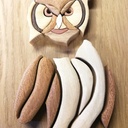 Hiboux en intarsia