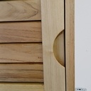 Meuble salle de bains en robinier