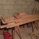 Lit en chêne massif