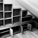 Bibliothèque sous pente