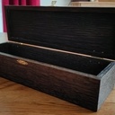 Boîte en chêne ébonisé