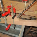 Escalier droit avec contremarche