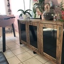 Buffet bas Bois de palette et métal