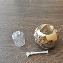 Bougie bois et époxy