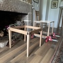 Fabrication de 4 petites tables à partir de carrés de parquet