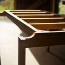 Table en orme massif