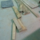 les traverse des rallonges avant usinage: que des restes!