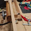 Bureau en chêne - Style floating desk