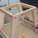 Table de chevet en chêne massif