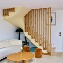 Claustra escalier double 1/4 tournant