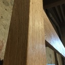 Lit double 160 x 200 en chêne brossé brut