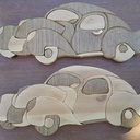 Série de vieilles voitures