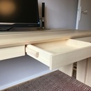 Un Bureau et ses Bibliothèques tout en frêne massif