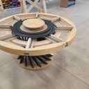 Table ronde extensible