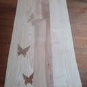 TABLE BASSE PAPILLON AVEC DESSOUS DE PLAT ASSORTI