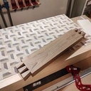 Billot façon 3D avec queues d'arondes