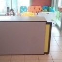 Meuble d'entrée d'une salle de jeu