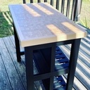 Desserte/ îlot de cuisine en hêtre