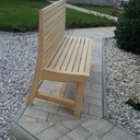 Banc exterieur en robinier